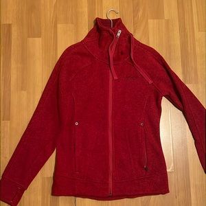 Avalanche | Ruby-Red | Women’s Outdoor Fleece Sweater Jacket | Size Small
